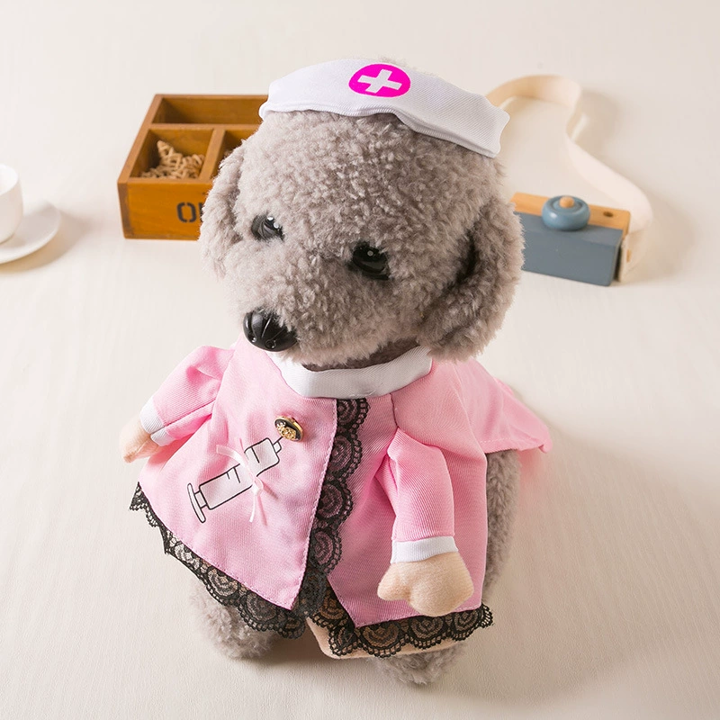 Трансграничная собака кошка забавная медсестра трансформирует костюм Тедди, чем медведь Барго коррида Забавное платье