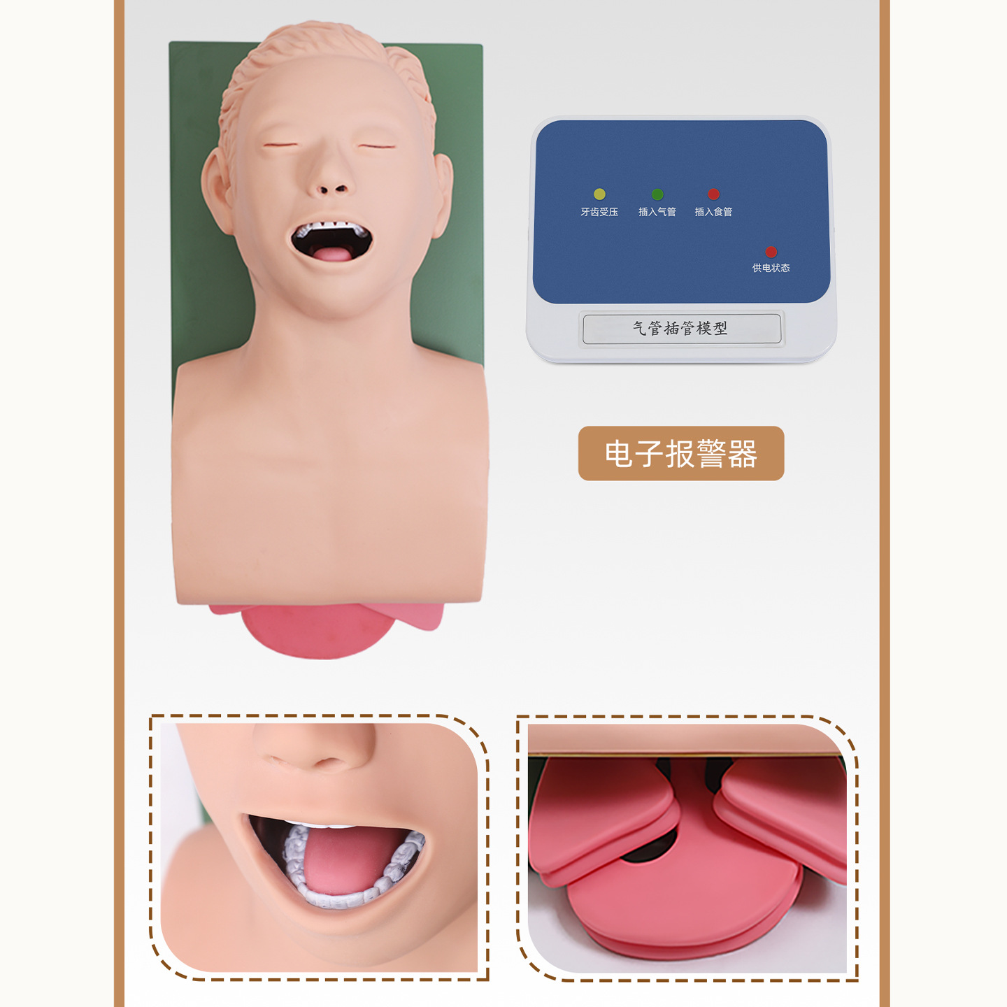Boyou Classy Infant Tracheal Intubation Model J10 Pediatric Tracheal Intubation Practice Artificial Baby Mold