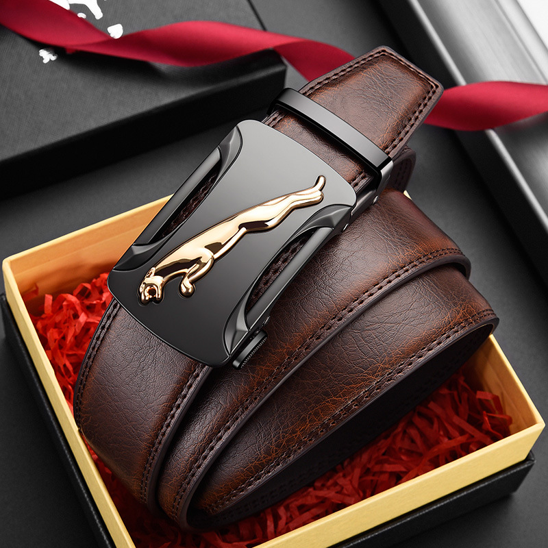 Paul allungato fat man large 170 extra lungo da uomo in vera pelle con fibbia automatica pantaloni da lavoro alla moda di alta qualità_voghion.com