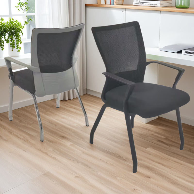 Four-Legged Office Chair Mahjong Chair Conference Chair with Armrest Computer Chair Staff Chair Training Chair Business Ergonomics