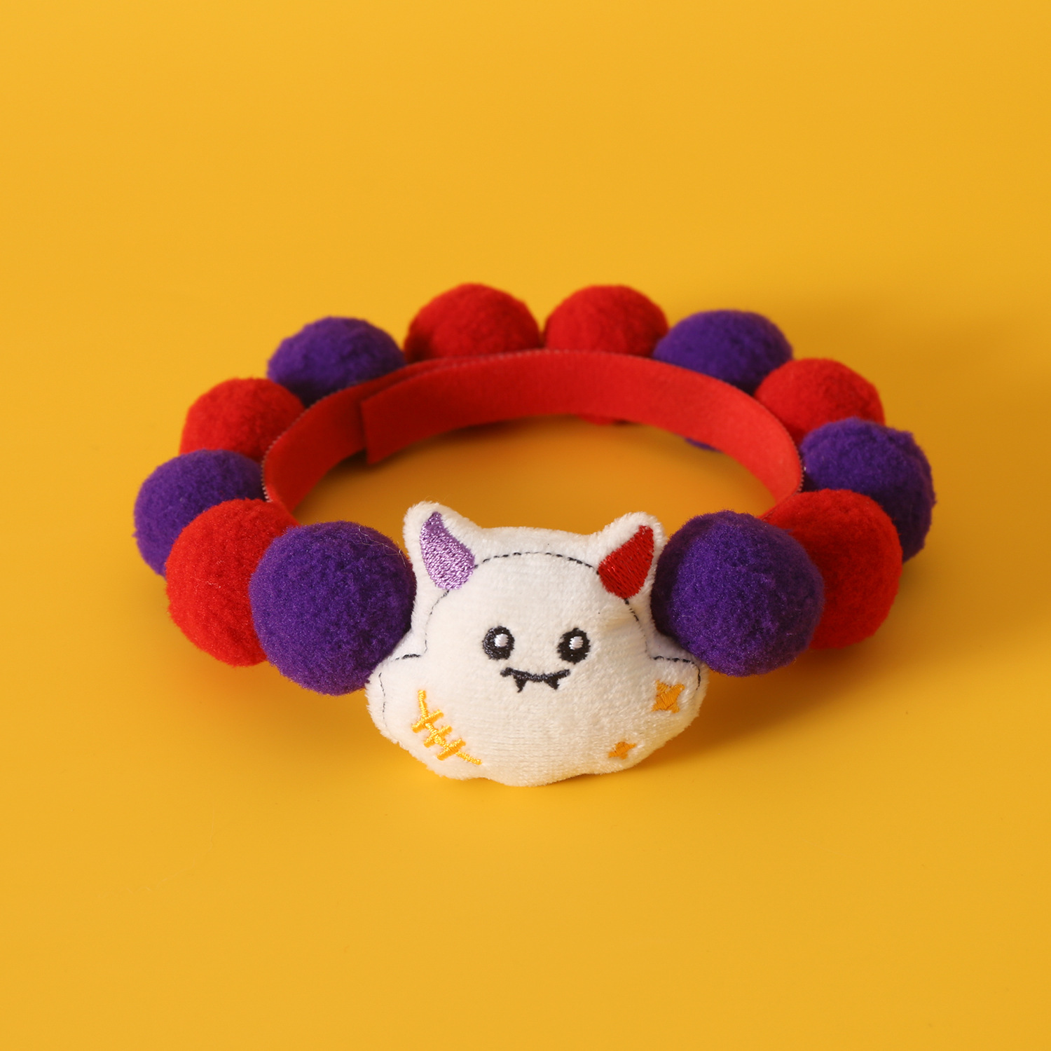 Mascotas felinos collar de bola de Halloween dibujos animados calabaza fantasma extraño perrito bib accesorios de comercio exterior bib
