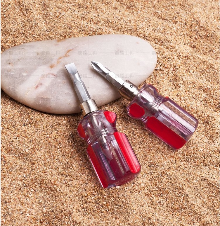 Nueva cruz destornillador telescópico de doble propósito destornillador de rábano pequeño mini destornillador corto en miniatura 1