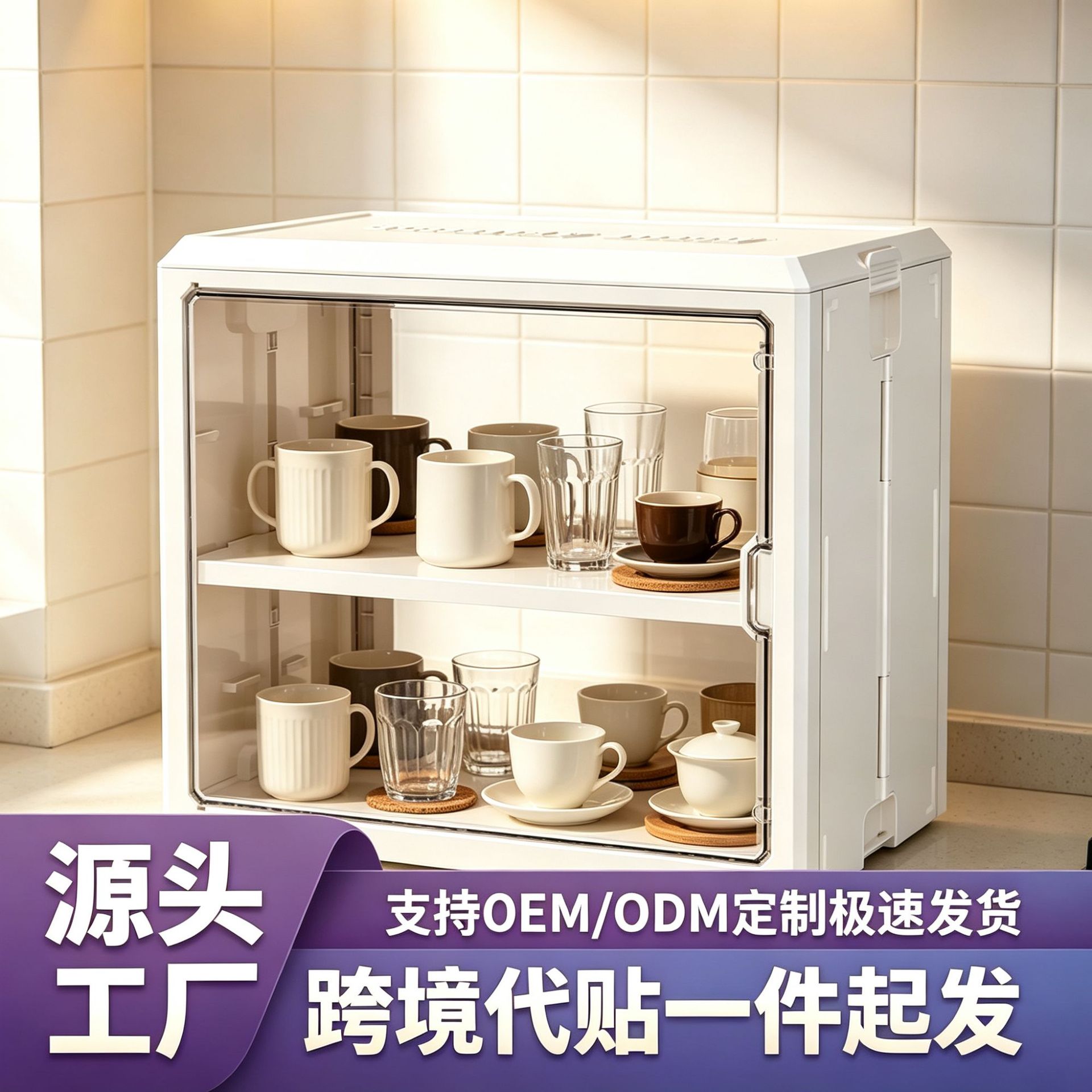 Tea bag storage box, bar counter, tea room, desktop, drawer-style, capsule coffee, snacks, tea leaves, tea cup, multi-layer storage rack