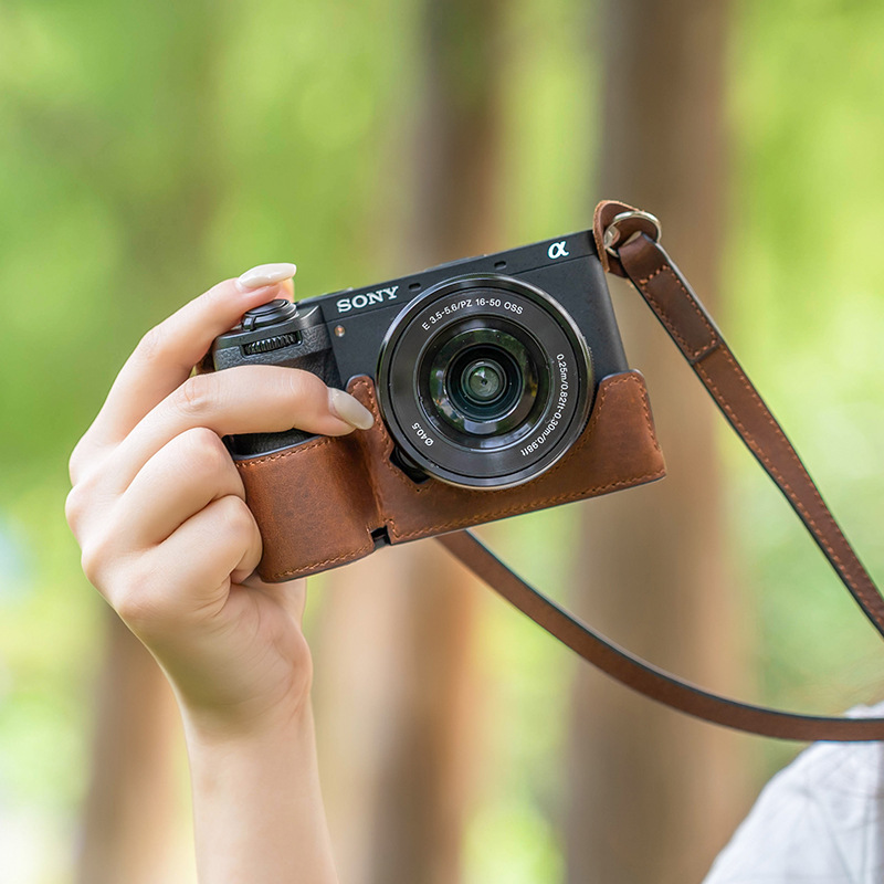 A6700 보호 케이스 A6400 카메라 가방 A7C 베이스 가죽용 대외 무역 크로스보더 적용 SLR