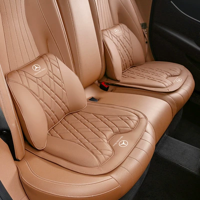 Headrest | lumbar support and headrests in the - mercedes-benz-new-e-class-2-lumbar-supports-2-seat-cushions-tongka-brown