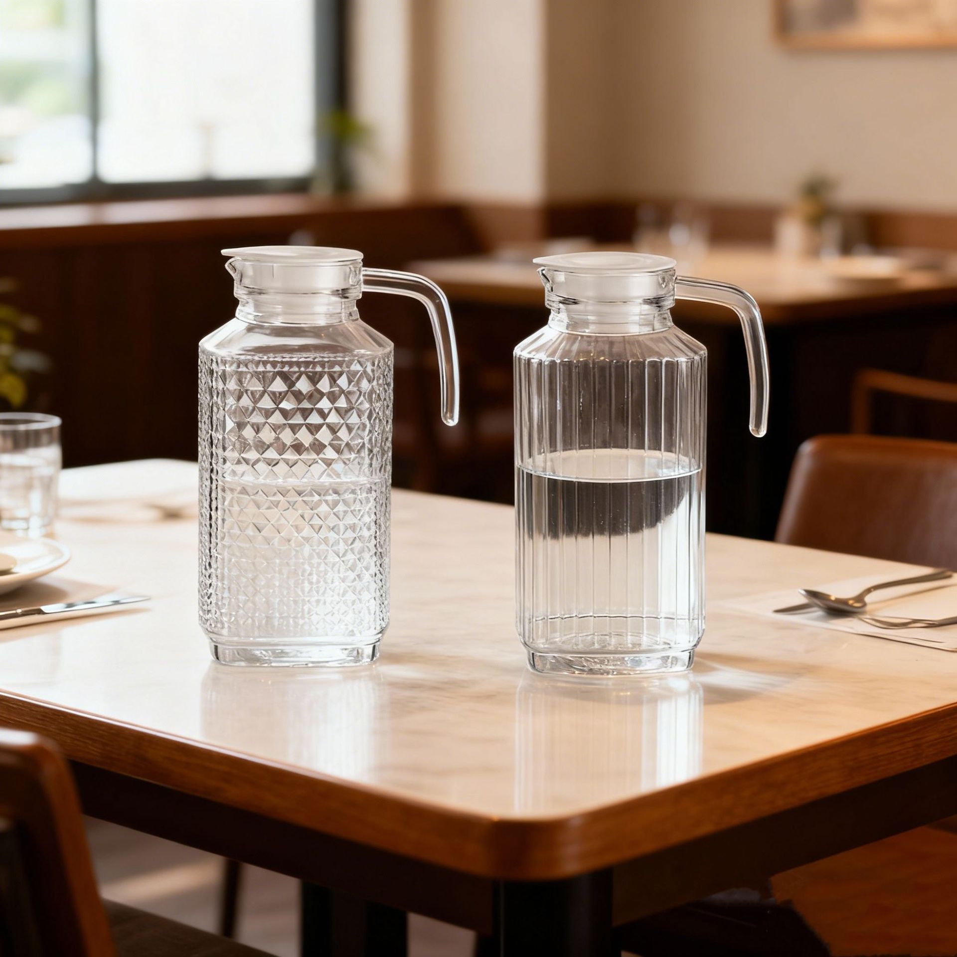 Inventario al por mayor hervidor de agua fría hervidor de vidrio hervidor de jugo hervidor de té hervidor de agua caliente doméstico conjunto de gran capacidad