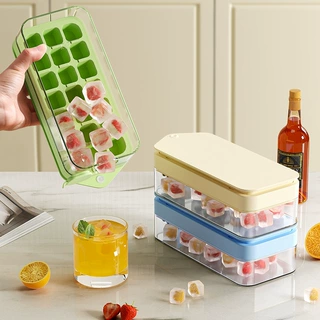 批发食品级按压冰格模具家用快速制冰小型储存盒速冻冰块制作冰格
