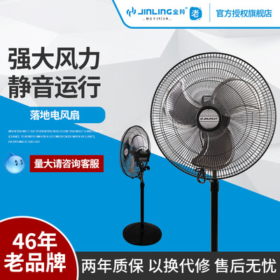 金羚電風扇(商務搖頭落地式)學生宿舍落地扇搖頭機械台地扇