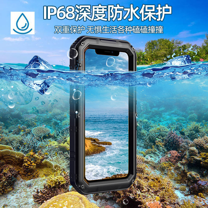 Suitable for Iphone11 Mobile Phone Case Apple 6.1 Outdoor Waterproof and Anti-Fall Diving Mobile Phone Protective Case Cross-Border Factory