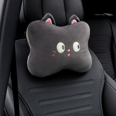Wonderful world car headrest neck | Headrest - 1-curious-meow-headrest