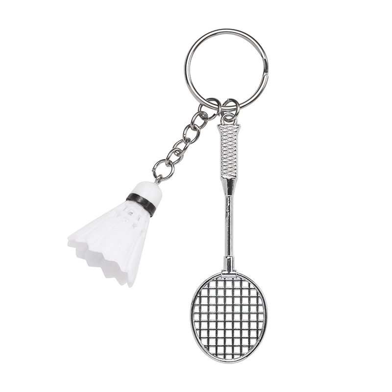 Popular Badminton Keychain, Tennis and Golf Ball Pendant Wholesale, Sports Goods, Business Storage, Business Gifts
