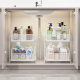 Lower sink storage rack drawable bathroom cabinet lower storage box multi-layer toilet sink lower basket layered rack