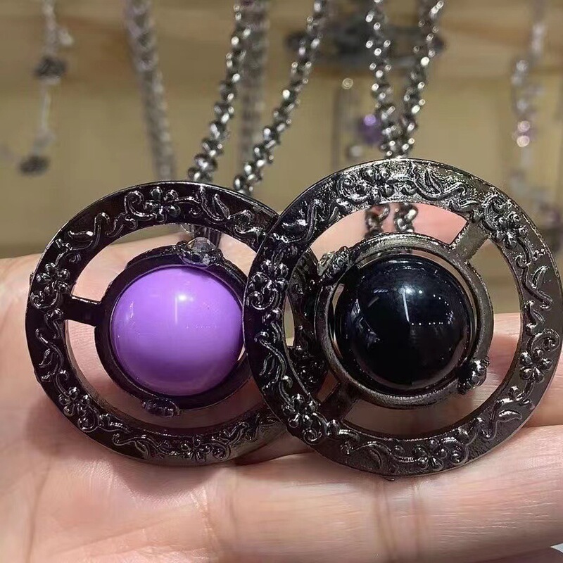 Empress Dowager Obsidian Necklace Large Saturn ORB Ancient Silver Sculpture Multicolor Vivian Middle NAN Empress Dowager Obsidian Necklace Large Saturn ORB Ancient Silver Sculpture Multicolor Vivian Middle NAN