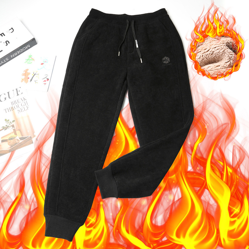 Men's Jogger Sweatpants Autumn and Winter New Style Plus Size Slimming Thickened High-End Fashion Warm Pants Casual Sweatpants Men's Jogger Sweatpants Autumn and Winter New Style Plus Size Slimming Thickened High-End Fashion Warm Pants Casual Sweatpants