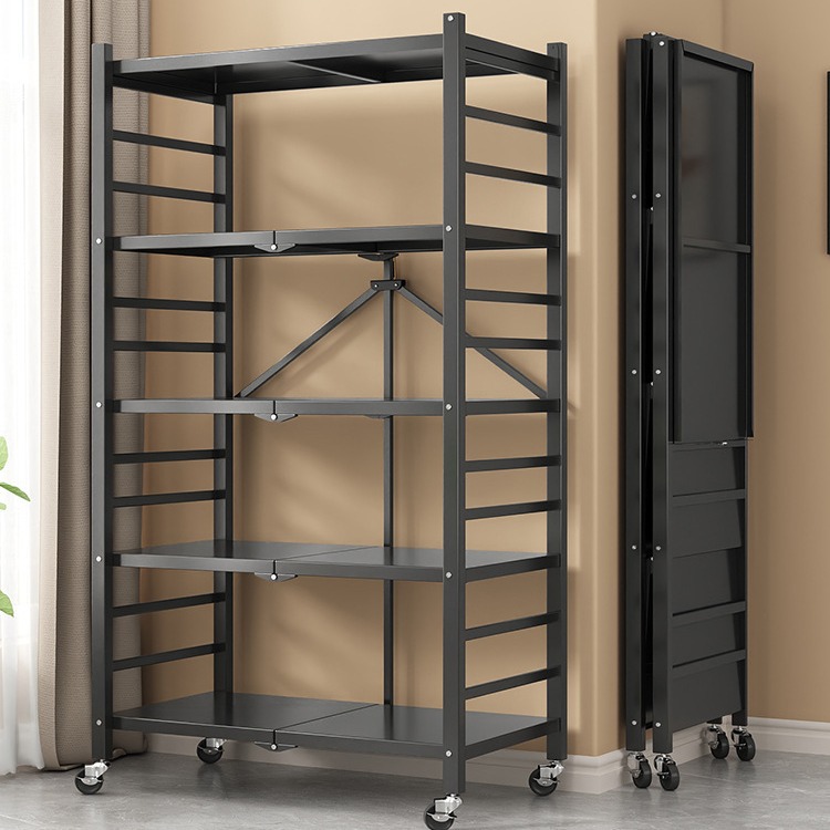 Kitchen Multi-functional Vegetable Basket Vegetable Storage Rack Floor Multi-layer Microwave Pot Storage Rack Pot Rack Storage Rack