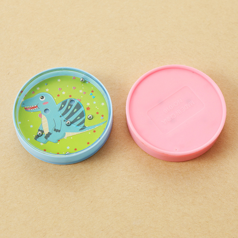 Animal de dibujos animados grano redondo laberinto entrenamiento juguetes educativos laberinto plástico pequeños juguetes bola Kindergarten