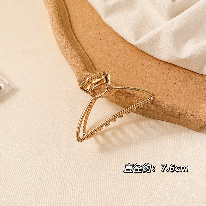 Accesorios para el cabello de pinza de tiburón de acrílico grande de Corea, clip de agarre para el cabello de disco simple, tocado de horquilla de cabeza femenina al por mayor