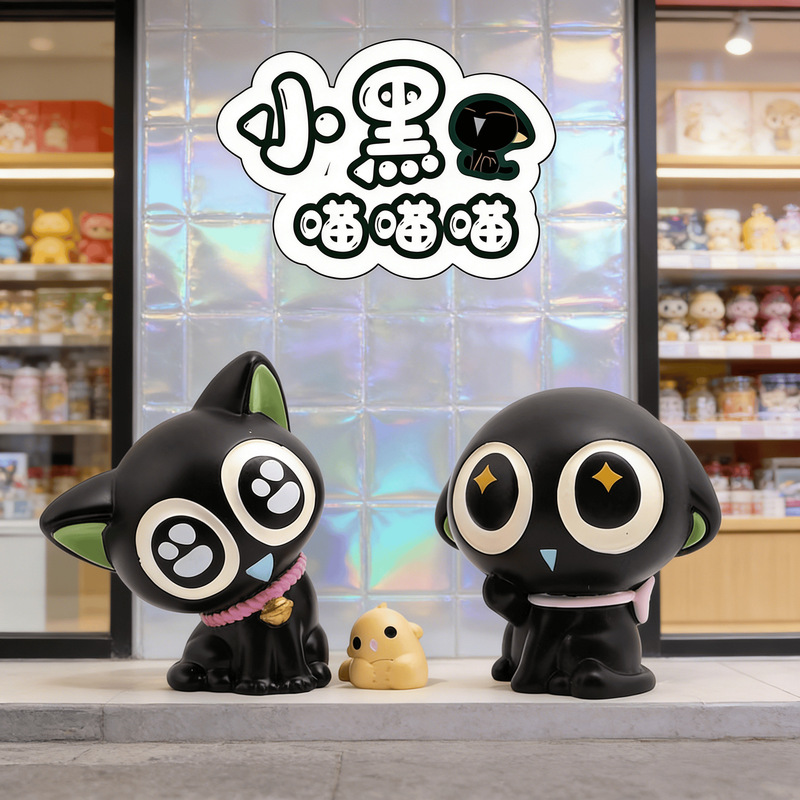 Hot-Selling Creative Little Black Cat Blind Box Cute Kitten Trendy Desktop Decoration Wholesale Hot-Selling Creative Little Black Cat Blind Box Cute Kitten Trendy Desktop Decoration Wholesale