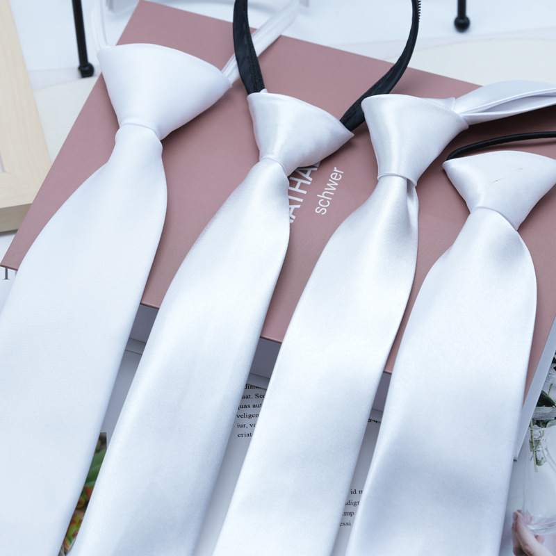 Pure White Tie Graffiti Father's Day DIY Decorative Zipper Free Hit Children's 7CM5CM8CM Suit