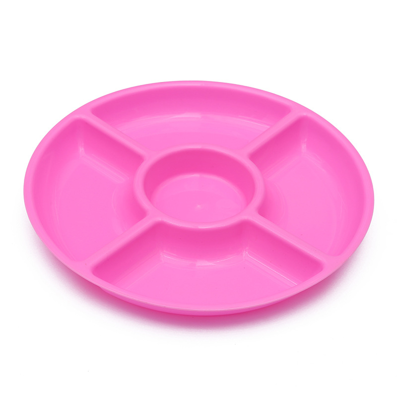 Plato de frutas con 4 compartimentos, estilo moderno