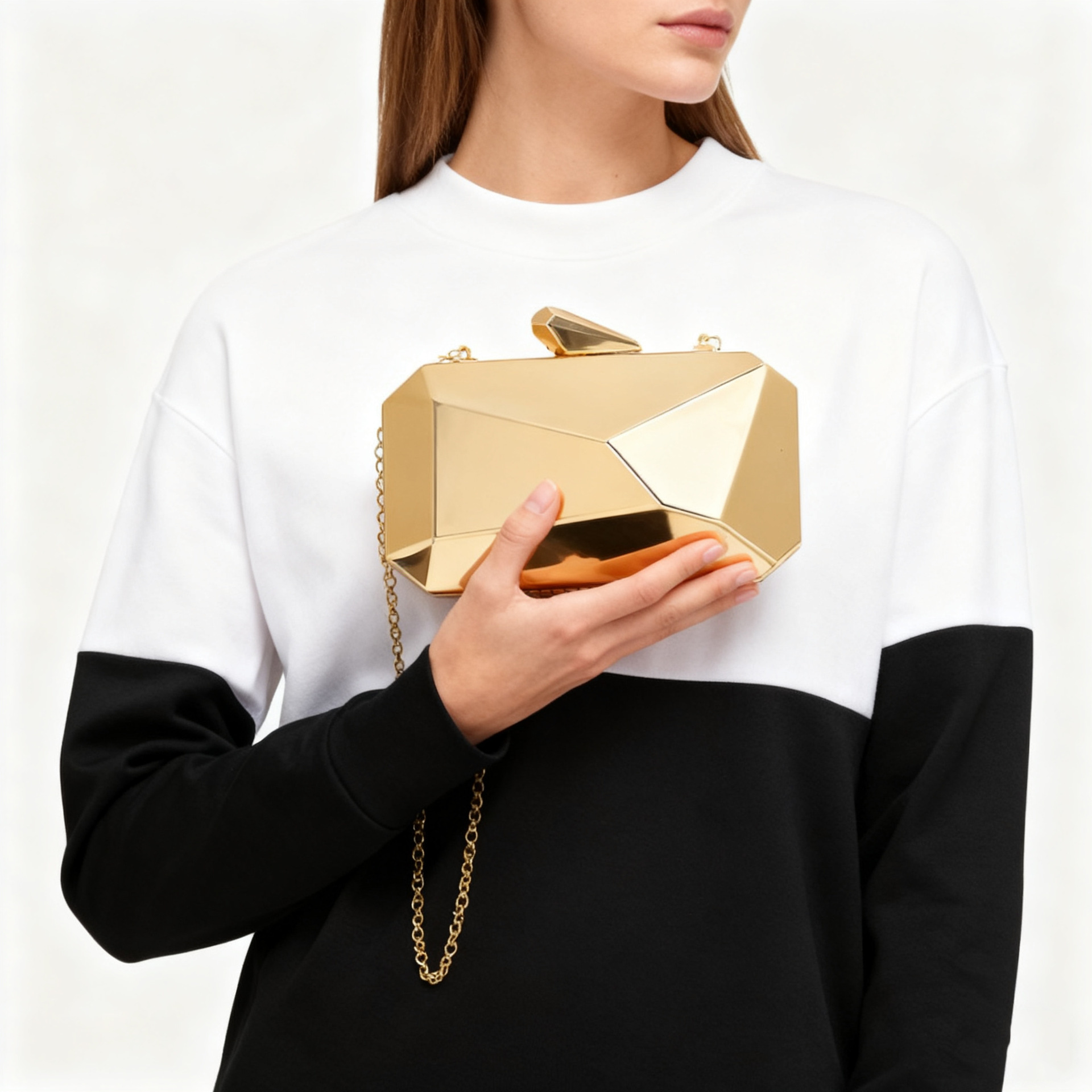 Nueva bolsa de cena de damas transfronterizas caja brillante bolsa de cena de fiesta bolsa acrílica de lujo ligera