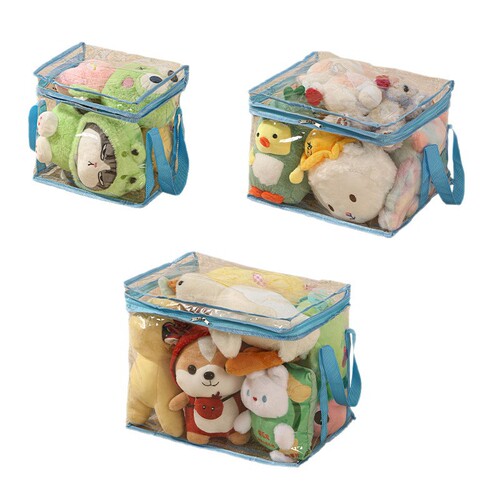 Plush toy storage bag, large-capacity children's doll storage box, student books waterproof storage bag