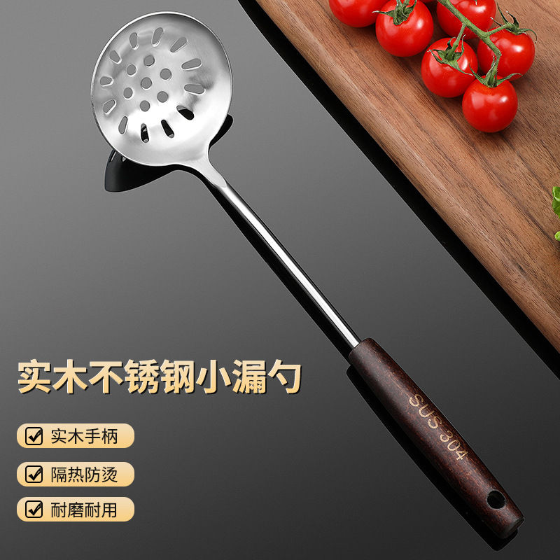 Cuchara de regalo de acero inoxidable 304 cuchara doméstica cuchara de cocina pala pala de cocina de silicona