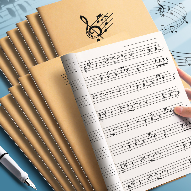 Cuaderno de Notación Musical a Color Real, Cuaderno de Ejercicios para Estudiantes de Primaria, Cuaderno de Partituras con Espaciado Amplio, Cuaderno de Teoría Musical para Piano, Cuaderno en Blanco