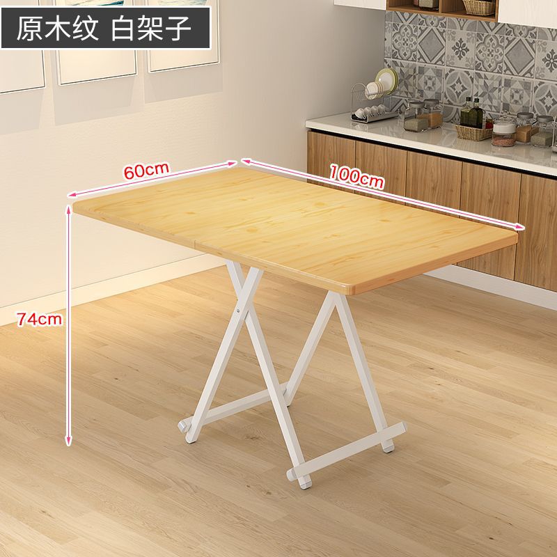 Mesa de comedor retráctil de casa de alquiler pequeña simple y portátil mesa de negociación doméstica multifuncional económica mesa plegable image 31
