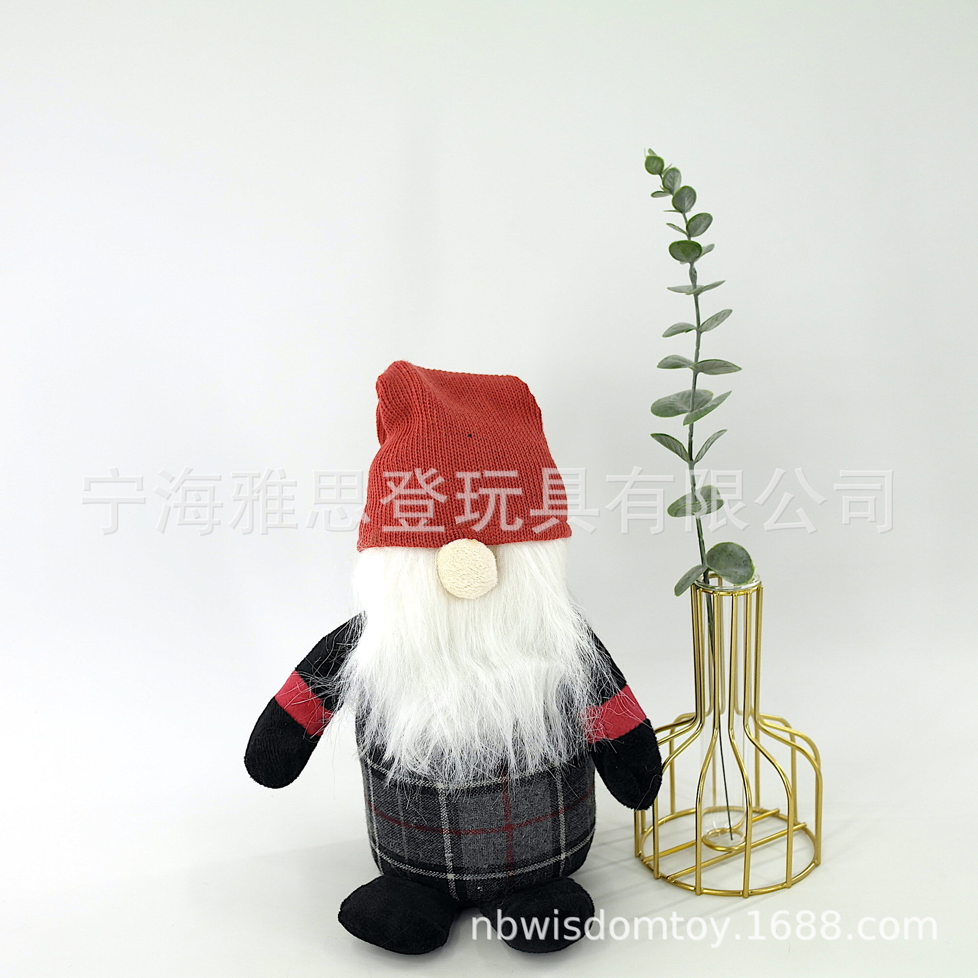 Tela de Navidad puerta de peluche juguetes de peluche puerta de peluche a prueba de viento mano Santa muñeca puerta de peluche image 5