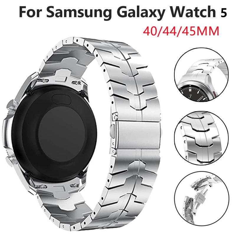 Для Samsung Watch 6 Ремешок Samsung Galaxy Watch 5pro Железный человек Ремешок из нержавеющей стали