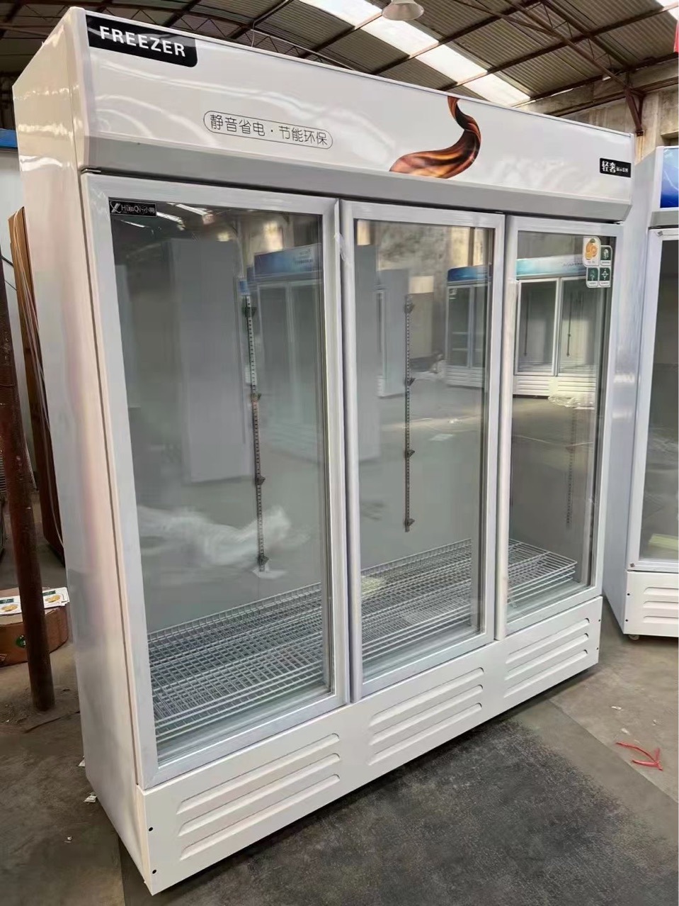 Double-Door Beer Cooler, Beverage Cabinet, Wine Display Cabinet, Refrigerated Bar Glass Door Cooler, Customizable Fresh-Keeping Cabinet, Vertical Type
