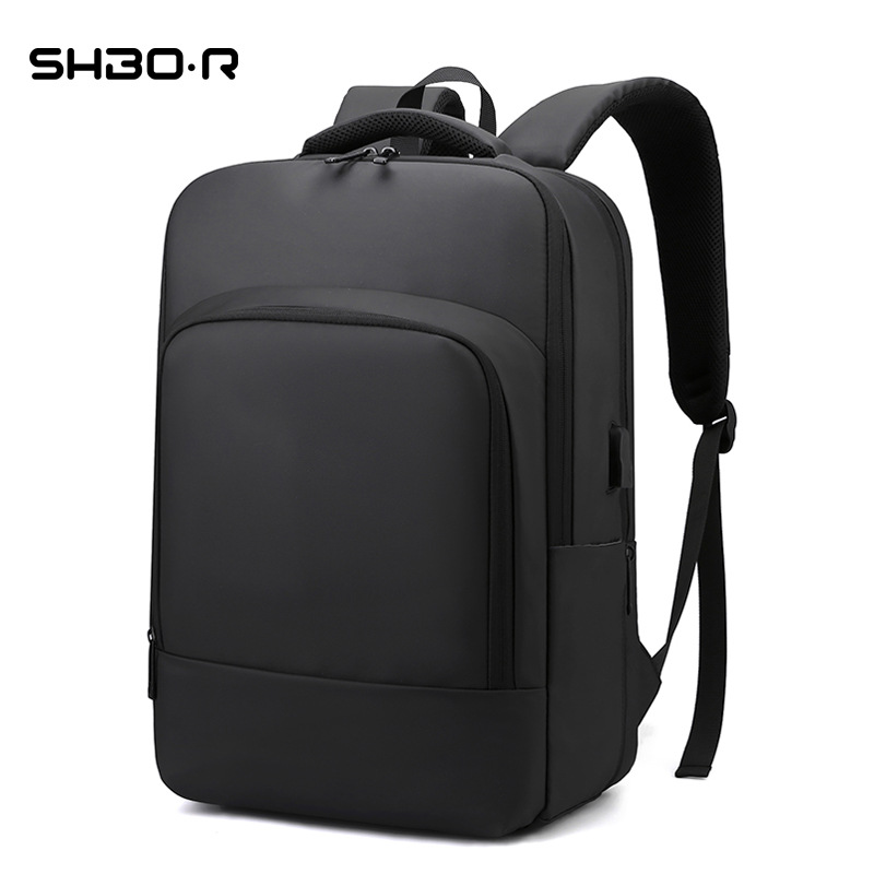 新款简约礼品双肩包 商务多功能USB电脑包大容量旅行学生背包批发|ms