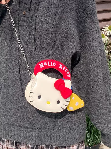 Hellokitty Cross-Body Bag Mini Handbag Women's Mobile Phone Bag Daily Commuting 2025 New Style Cute and Good-Looking
