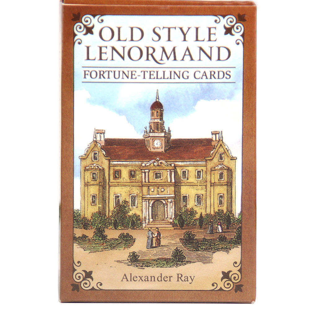 Eski Stil Lenormand Old Style Mevcut İngilizce Sınır Ötesi Masa Oyunu Kartları Tam Set Orijinal Versiyon Çince Çeviri ile