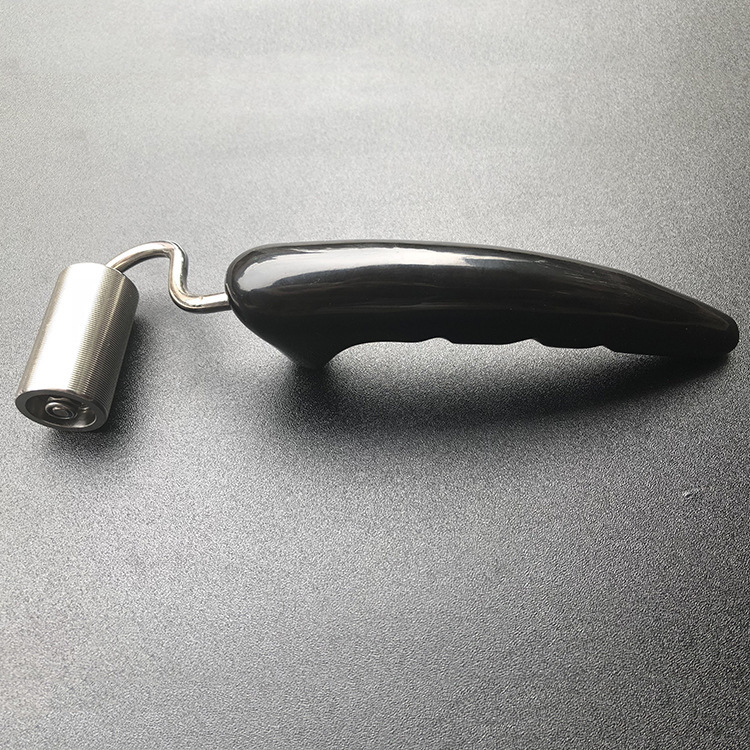 专业优质新款贴墙纸壁纸汽车施工工具不锈钢平压轮天然纯牛角手柄