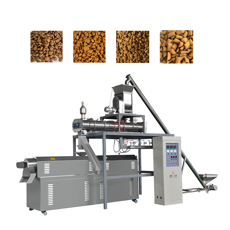 Producción de 500 kg de equipos de línea de producción de alimentación de peces máquina de expansión de doble tornillo para alimentación de peces
