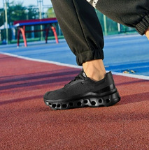 Cheap Fashionable Men's Thick-Soled Running Shoes Breathable Mesh Fitness Sneakers Marathon Outdoor Running Shoes for Men