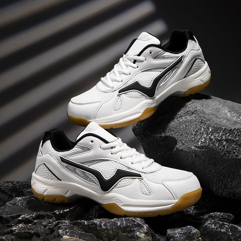 High-End Badminton Shoes for Men, High-Elastic Cushioning, Women's Professional-Grade Tennis Shoes, Mesh Breathable Table Tennis Shoes for Outer Wear