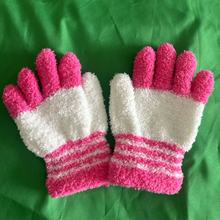 手套女冬季保暖韩版学生可爱卡通针织全指工作打字触屏毛线手套潮