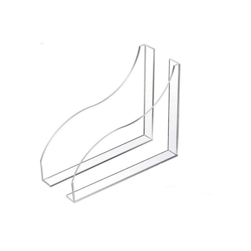 Factory Spot Direct Sales Transparent Acrylic Splash-Proof Nail-Free Glue Waterproof Baffle L-Shaped Bathtub Washbasin Splash Guard
