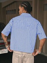 V 15922 Japanese Retro Plaid Shirt ��ϵ���ӳ��� ŷ���羳