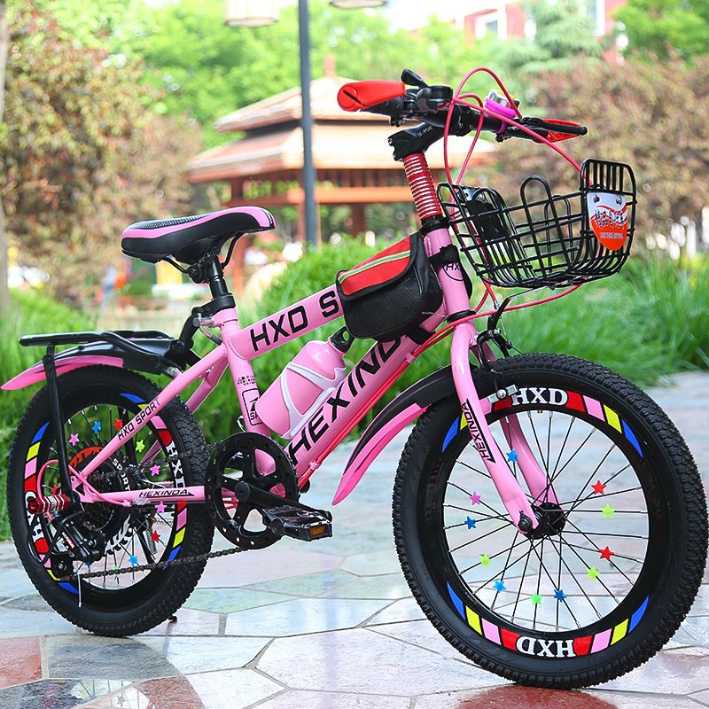 Children's bicycle with gears, for boys and girls, ages 6-7-8-10-12-15, suitable for elementary and middle school students, mountain bike, racing bike