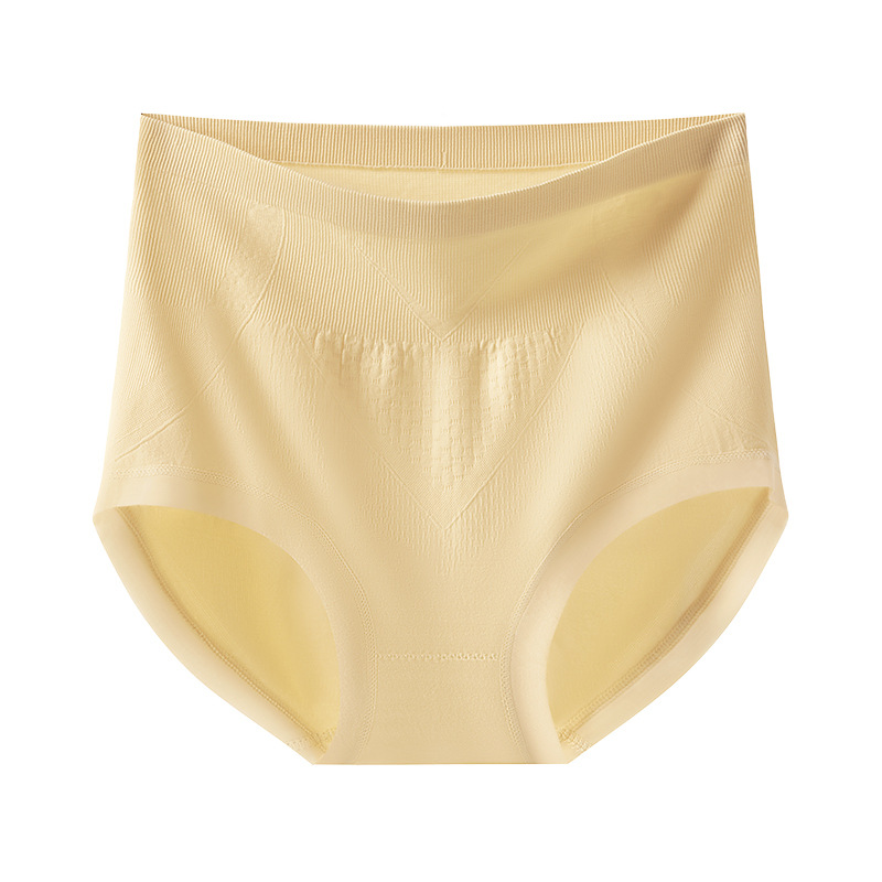 Ladies antibacterianas de cintura alta, damas de cintura alta, estilo fino de verano, transpirable 2024, nueva ropa interior de algodón de color sólido, refrescante