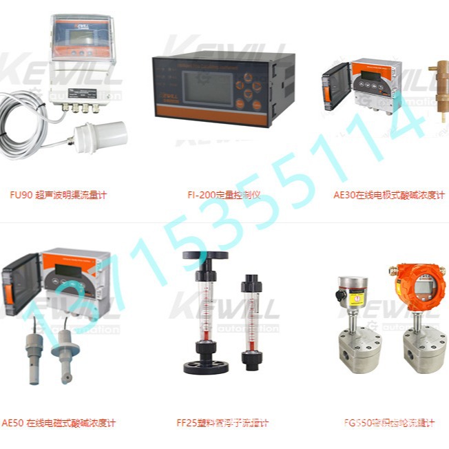 FI-200定量控制仪AE30在线电极式酸碱浓度计AE50电磁式KEWILL