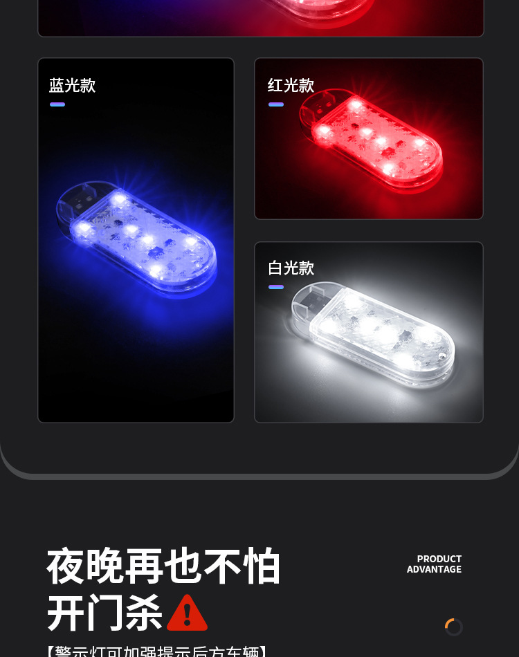 Magnetic Control Car Door Led Lighting Lamp, Car Welcome Light, Ground Lighting, No Wiring Required, Car Decoration, Door Opening Sensor Light