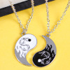 Necklace for beloved, fashionable set for friend, pendant, simple and elegant design, wholesale