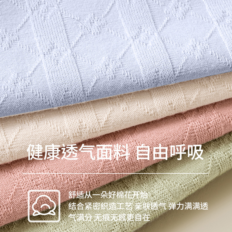 Sin costuras entrepierna antibacteriana de algodón puro 2024 nuevo otoño e invierno de gran tamaño cintura alta abdomen agradable para la piel transpirable ropa interior de cintura alta para niñas