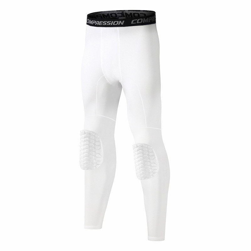 흰색 충돌 바지