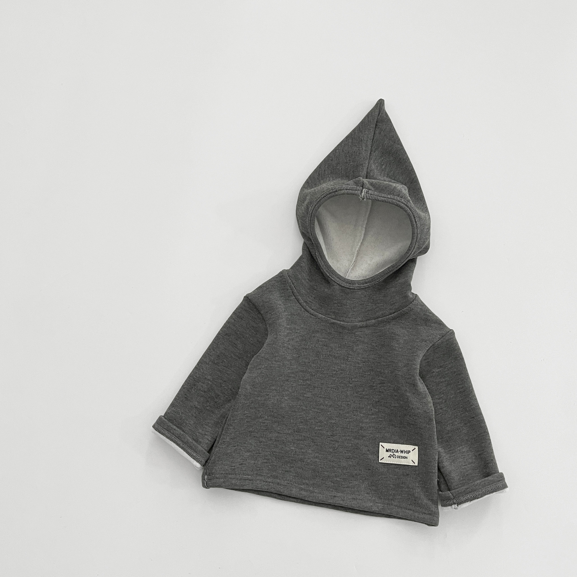 Baby invierno sombrero elfo y camiseta de camisa de manga larga coreana ropa de bebé extranjera para niños calentados suéter universal